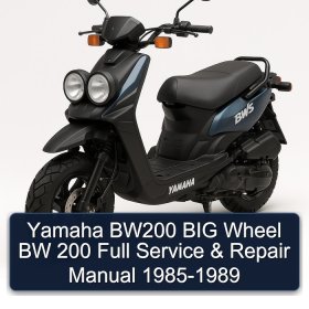 Yamaha BW200 BIG Wheel BW 200 Full Service & Repair Manual 1985-1989
