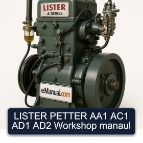 LISTER PETTER AA1 AC1 AD1 AD2 Workshop manaul