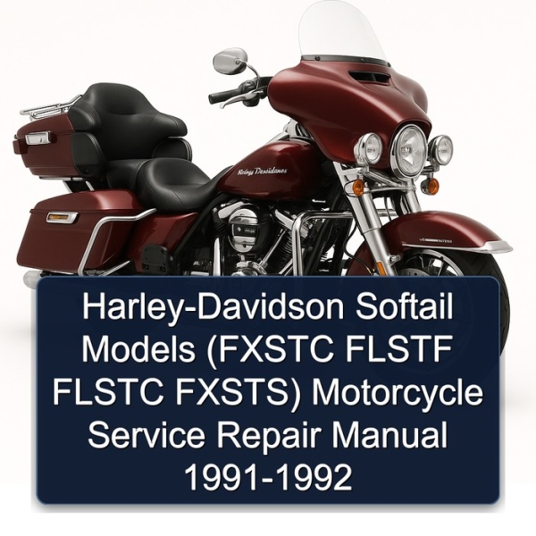 Harley-Davidson Softail Models (FXSTC FLSTF FLSTC FXSTS) Motorcycle Service Repair Manual 1991-1992