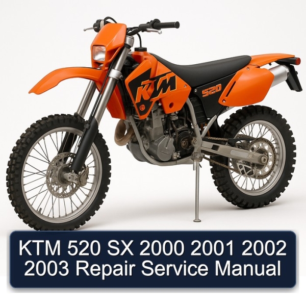 KTM 520 SX 2000 2001 2002 2003 Repair Service Manual