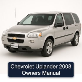 Chevrolet Uplander 2008 Owners Manual