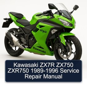 Kawasaki ZX7R ZX750 ZXR750 1989-1996 Service Repair Manual