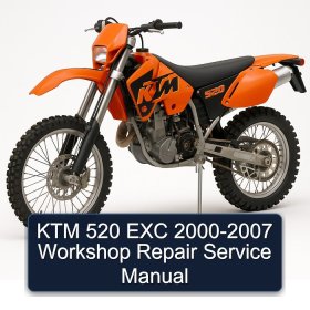 KTM 520 EXC 2000-2007 Workshop Repair Service Manual