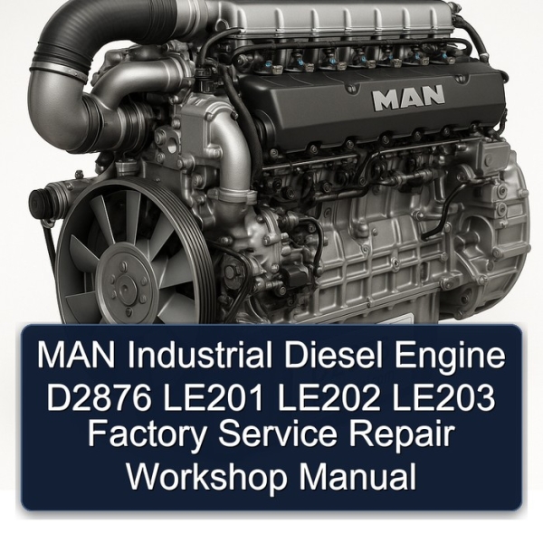 MAN Industrial Diesel Engine D2876 LE201 LE202 LE203 Factory Service Repair Workshop Manual