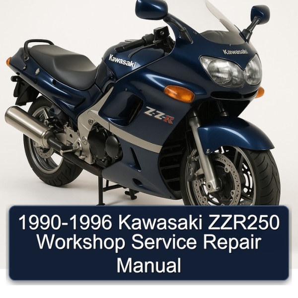 1990-1996 Kawasaki ZZR250 Workshop Manual de servicio y reparación