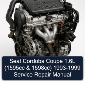 Seat Cordoba Coupe 1.6L (1595cc & 1598cc) 1993-1999 Service Repair Manual