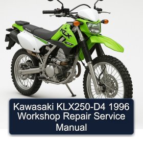 Kawasaki KLX250-D4 1996 Workshop Repair Service Manual