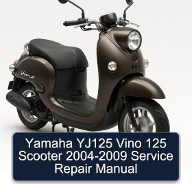 Yamaha YJ125 Vino 125 Scooter 2004-2009 Service Repair Manual