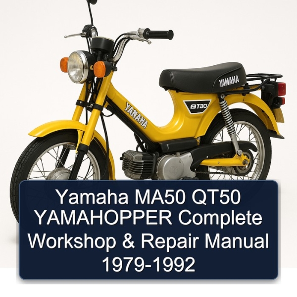 Yamaha MA50 QT50 YAMAHOPPER Complete Workshop & Repair Manual 1979-1992