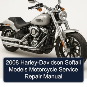 2008 Harley-Davidson Softail Models Motorcycle Service Repair Manual