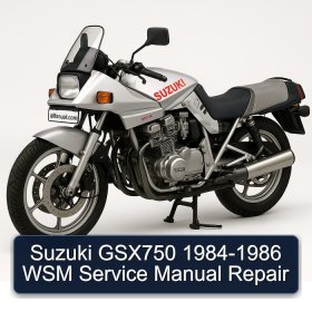 Suzuki GSX750 1984-1986 WSM Service Manual Repair