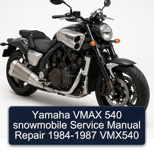 Yamaha VMAX 540 snowmobile Service Manual Repair 1984-1987 VMX540