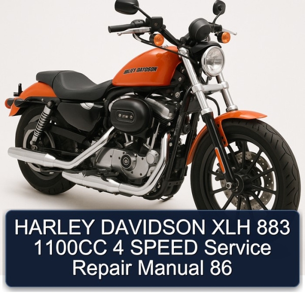 HARLEY DAVIDSON XLH 883 1100CC 4 SPEED Service Repair Manual 86