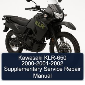 Kawasaki KLR-650 2000-2001-2002 Supplementary Service Repair Manual