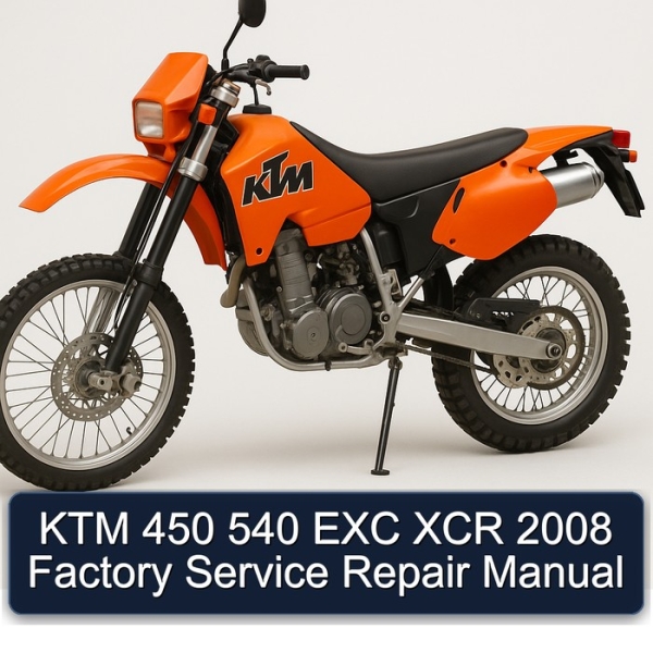 KTM 450 540 EXC XCR 2008 Factory Service Repair Manual