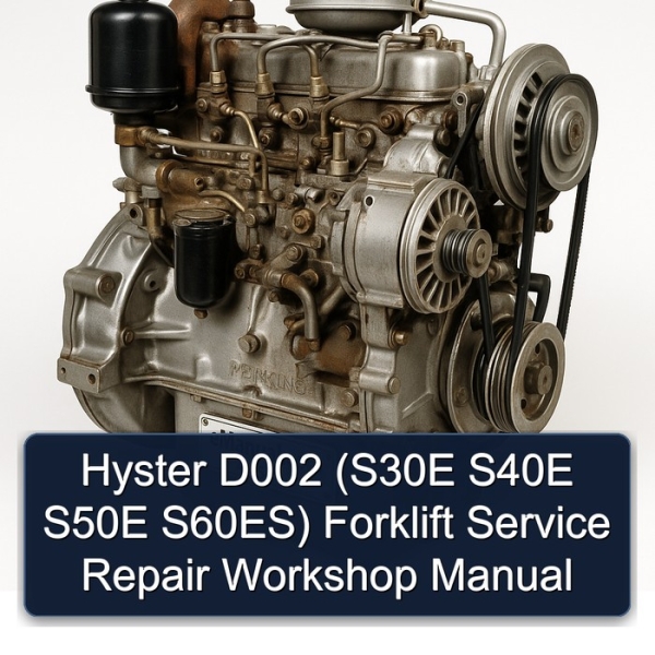 Hyster D002 (S30E S40E S50E S60ES) Forklift Service Repair Workshop Manual