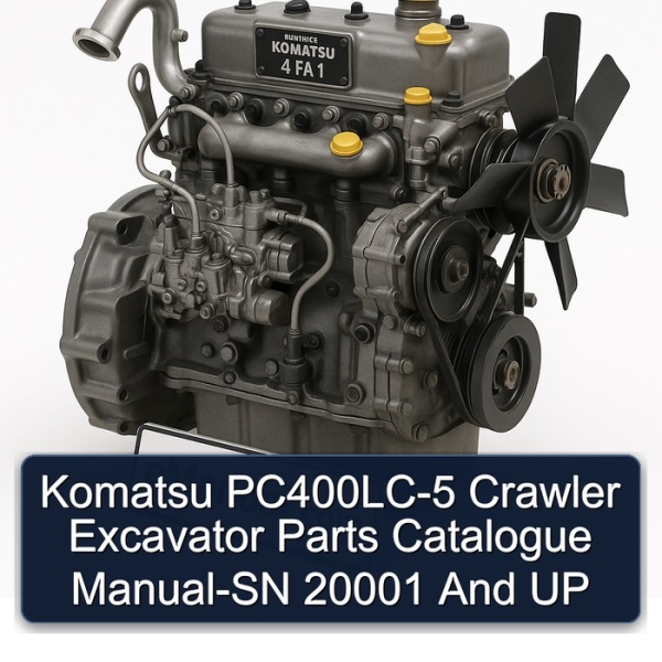 Komatsu PC400LC-5 Crawler Excavator Parts Catalogue Manual-SN 20001 And UP