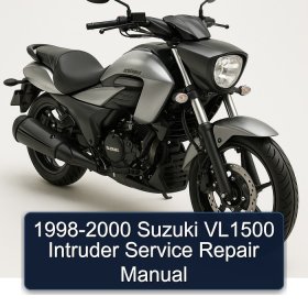 1998-2000 Suzuki VL1500 Intruder Service Repair Manual