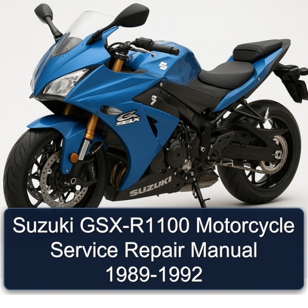 Suzuki GSX-R1100 Motorcycle Service Repair Manual 1989-1992