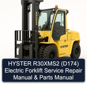 HYSTER R30XMS2 (D174) Electric Forklift Service Repair Manual & Parts Manual