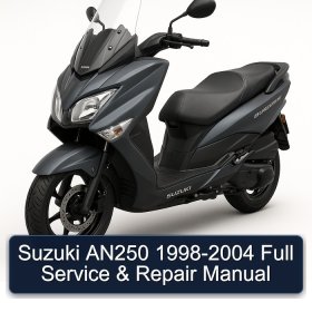 Suzuki AN250 1998-2004 Full Service & Repair Manual