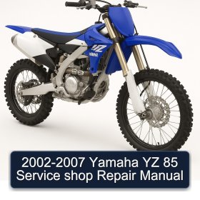 2002-2007 Yamaha YZ 85 Service shop Repair Manual