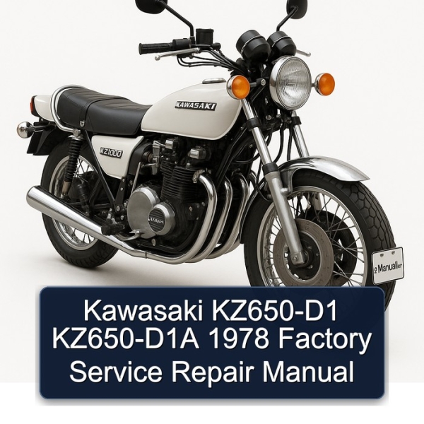Kawasaki KZ650-D1 KZ650-D1A 1978 Factory Service Repair Manual