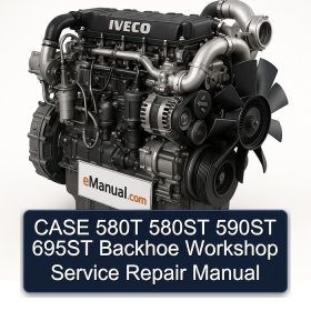 CASE 580T 580ST 590ST 695ST Backhoe Workshop Service Repair Manual