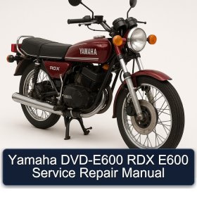 Yamaha DVD-E600 RDX E600 Service Repair Manual