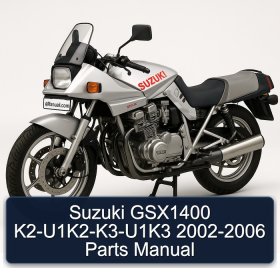 Suzuki GSX1400 K2-U1K2-K3-U1K3 2002-2006 Parts Manual