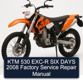 KTM 530 EXC-R SIX DAYS 2008 Factory Service Repair Manual