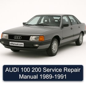 AUDI 100 200 Service Repair Manual 1989-1991