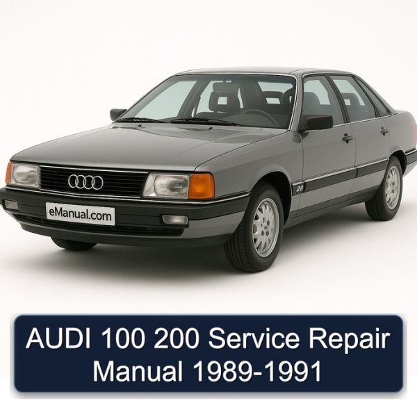 AUDI 100 200 Service Repair Manual 1989-1991