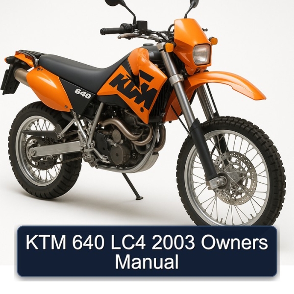 KTM 640 LC4 2003 Owners Manual