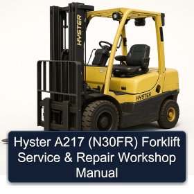 Hyster A217 (N30FR) Forklift Service & Repair Workshop Manual
