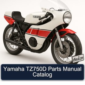 Yamaha TZ750D Parts Manual Catalog