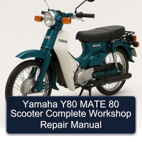 Yamaha Y80 MATE 80 Scooter Complete Workshop Repair Manual