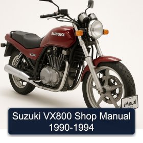 Suzuki VX800 Shop Manual 1990-1994