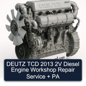 DEUTZ TCD 2013 2V Diesel Engine Workshop Repair Service + PA