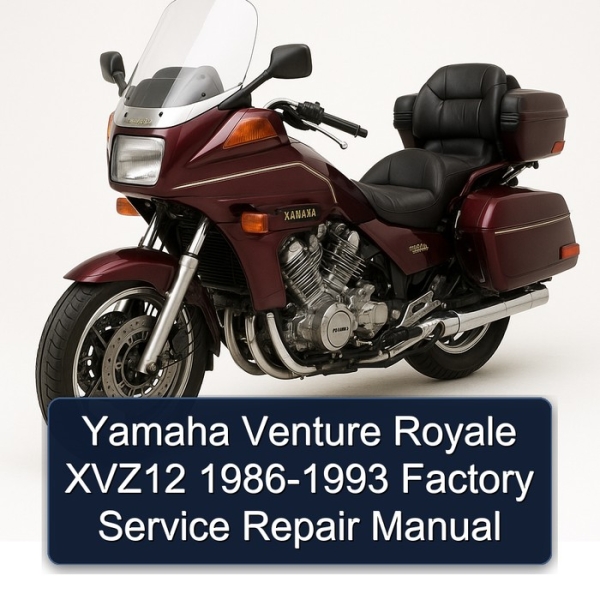 Yamaha Venture Royale XVZ12 1986-1993 Factory Service Repair Manual