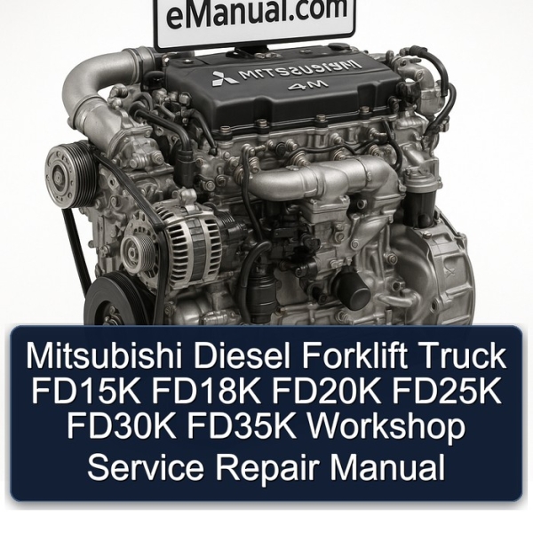 Mitsubishi Diesel Forklift Truck FD15K FD18K FD20K FD25K FD30K FD35K Workshop Service Repair Manual