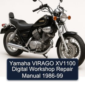 Yamaha VIRAGO XV1100 Digital Workshop Repair Manual 1986-99