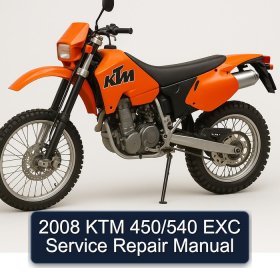 2008 KTM 450/540 EXC Service Repair Manual