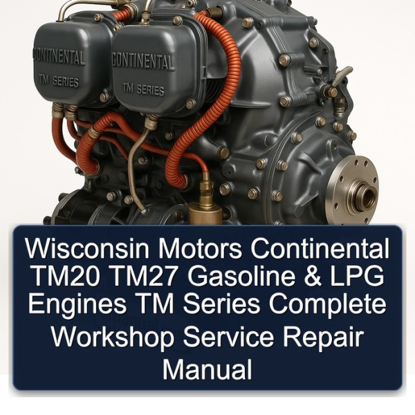 Wisconsin Motors Continental TM20 TM27 Gasoline & LPG Engines TM Series Complete Workshop Service Repair Manual