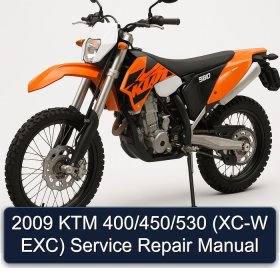 2009 KTM 400/450/530 (XC-W EXC) Service Repair Manual
