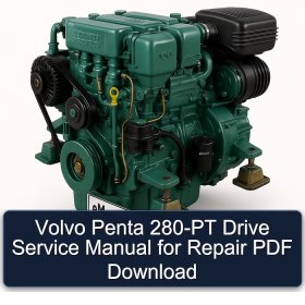 Volvo Penta 280-PT Drive Service Manual for Repair PDF Download