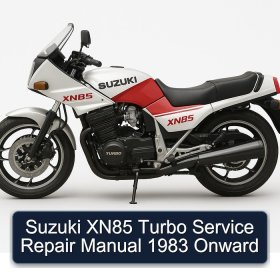 Suzuki XN85 Turbo Service Repair Manual 1983 Onward