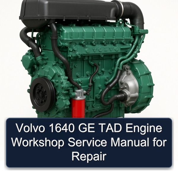 Volvo 1640 GE TAD Engine Workshop Service Manual for Repair