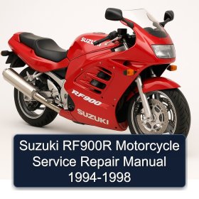 Suzuki RF900R Motorcycle Service Repair Manual 1994-1998