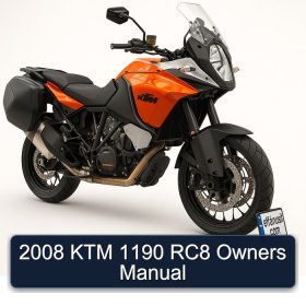 2008 KTM 1190 RC8 Owners Manual